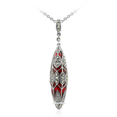 Collana in argento con Marcassite