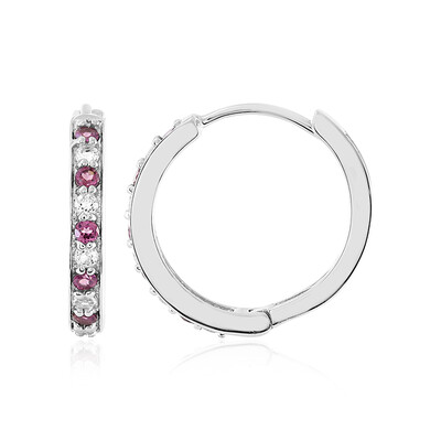 Orecchini in argento con Rodolite