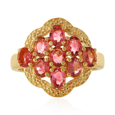 Anello in argento con Tormalina Rosa