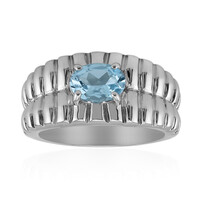 Anello in argento con Topazio Blu Cielo (TPC)