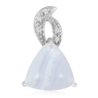 Ciondolo in argento con Agata Blue Lace