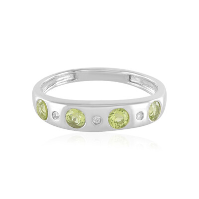 Anello in argento con Peridoto