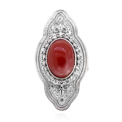 Anello in argento con Rodocrosite (Dallas Prince Designs)