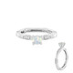 Anello in argento con Opale di Welo