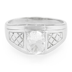 Anello da uomo in argento con Petalite