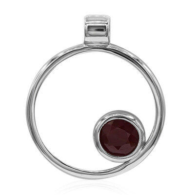 Ciondolo in argento con Rubino (MONOSONO COLLECTION)