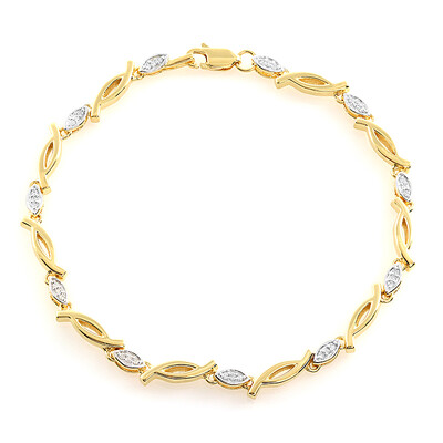 Bracciale in argento con Diamante I2 (J)