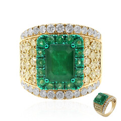 Anello in oro con Smeraldo Zambia AAA (CIRARI)