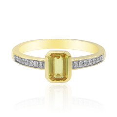 Anello in oro con Zaffiro Giallo Ban Ka Cha