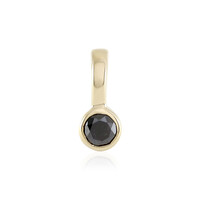 Ciondolo in oro con Diamante Nero