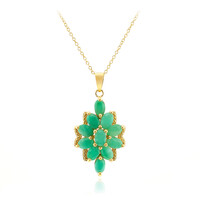 Collana in argento con Smeraldo Brasiliano