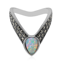 Anello in argento con Opale di Welo (Annette classic)