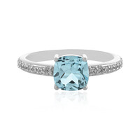 Anello in argento con Topazio Blu Cielo