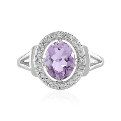 Anello in argento con Ametista Rose de France