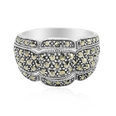 Anello in argento con Marcassite