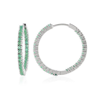 Orecchini in argento con Smeraldo Russo