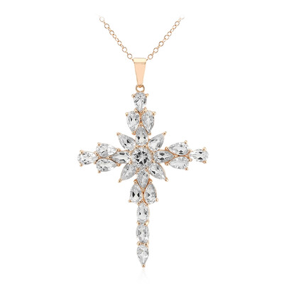 Collana in argento con Topazio Bianco