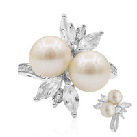 Anello in argento con Perla di Acqua Dolce