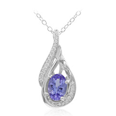 Collana in argento con Tanzanite