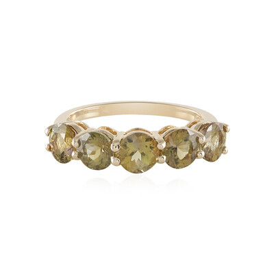 Anello in oro con Tanzanite Gialla (non riscaldata)