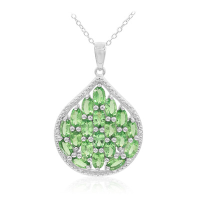 Collana in argento con Tsavorite