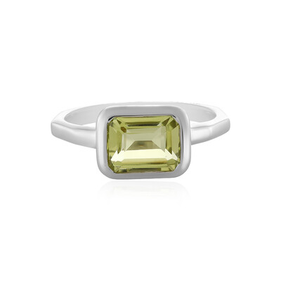 Anello in argento con Quarzo Limone