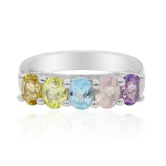 Anello in argento con Topazio Blu Cielo