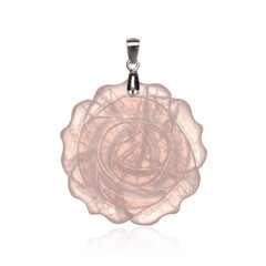 Ciondolo in argento con Quarzo Rosa