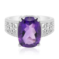 Anello in argento con Ametista del Marocco