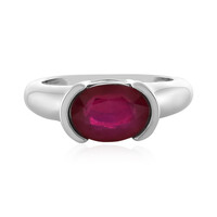 Anello in argento con Rubino del Madagascar