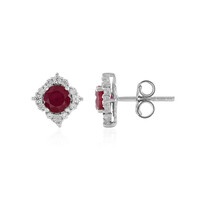 Orecchini in argento con Rubino del Madagascar