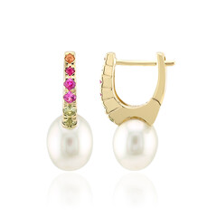 Orecchini in oro con Perla Bianca dei Mari del Sud (Michelle Albala)