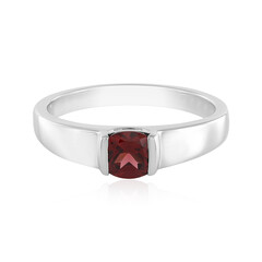 Anello in argento con Granato Mozambico