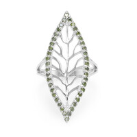 Anello in argento con Diamante Fancy