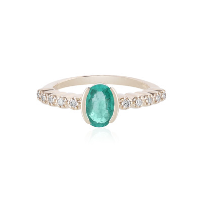 Anello in oro con Smeraldo Colombiano (AMAYANI)
