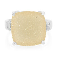 Anello in argento con Agata Glitter