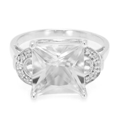 Anello in argento con Petalite