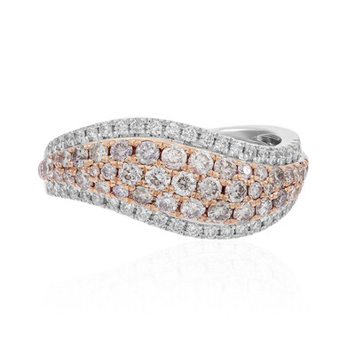Anello in oro con Diamante Rosa I1 (CIRARI)