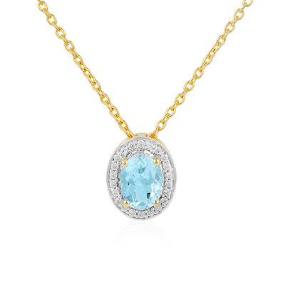 Collana in argento con Acquamarina