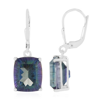 Orecchini in argento con Quarzo Mistico Blu