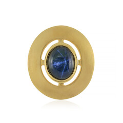 Ciondolo in argento con Zaffiro Stellato Blu