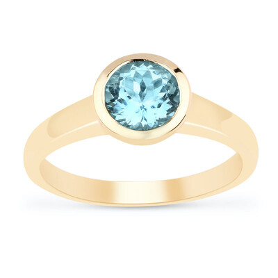 Anello in oro con Acquamarina AAA