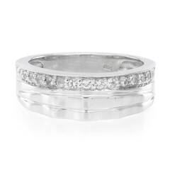 Anello in argento con Topazio Bianco