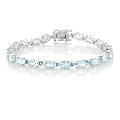 Bracciale in argento con Topazio Blu Cielo
