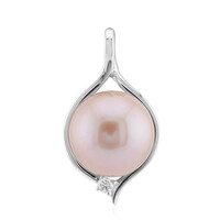 Ciondolo in argento con Perla Ming Porpora (TPC)