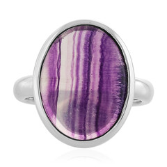 Anello in argento con Fluorite