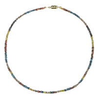 Collana in argento con Diamante Fancy(Adela Silber)