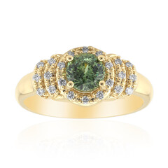 Anello in oro con Demantoide del Madagascar (de Melo)