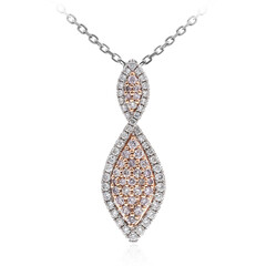 Collana in oro con Diamante Rosa I1 (CIRARI)
