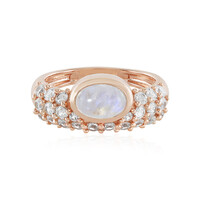 Anello in argento con Pietra di Luna Blu (KM by Juwelo)